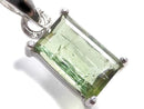 [Video][One of a kind] Green Tourmaline AAA- Faceted Pendant Silver925 NO.6