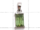 [Video][One of a kind] Green Tourmaline AAA- Faceted Pendant Silver925 NO.6