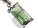 [Video][One of a kind] Green Tourmaline AAA- Faceted Pendant Silver925 NO.18