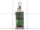 [Video][One of a kind] Green Tourmaline AAA- Faceted Pendant Silver925 NO.18