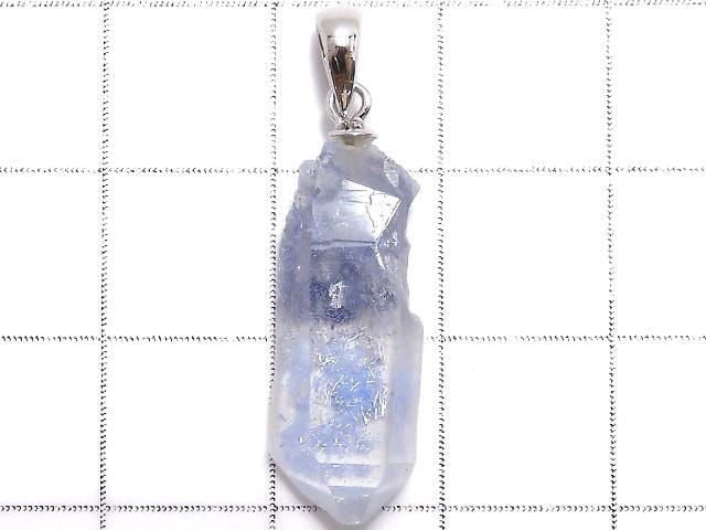 [Video][One of a kind] Dumortierite in Quartz AA++ Pendant Silver925 NO.18