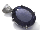 [Video][One of a kind] High Quality Iolite AAA- Faceted Pendant Silver925 NO.8