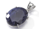 [Video][One of a kind] High Quality Iolite AAA- Faceted Pendant Silver925 NO.10