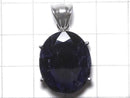 [Video][One of a kind] High Quality Iolite AAA- Faceted Pendant Silver925 NO.10