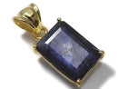 [Video][One of a kind] High Quality Iolite AAA- Faceted Pendant 18KGP NO.17