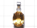 [Video][One of a kind] High Quality Brandy Citrine AAA Faceted Pendant Silver925 NO.58