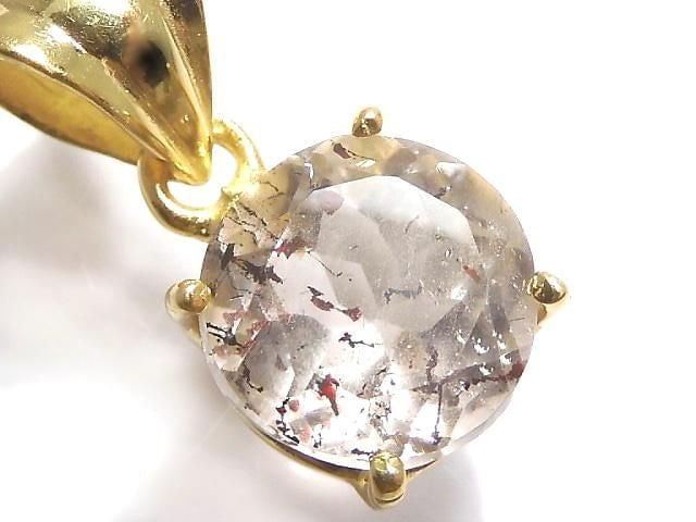 [Video][One of a kind] Elestial Quartz AAA- Pendant 18KGP NO.165