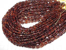 [Video] Baltic Amber Square-Nugget [Cherry color] 1 strand beads (aprx.14inch/34cm)
