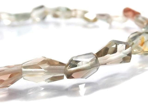 [Video][One of a kind] High Quality Oregon Sunstone AAA- Faceted Nugget Bracelet NO.131