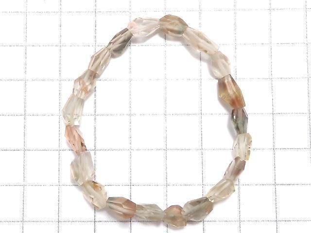 [Video][One of a kind] High Quality Oregon Sunstone AAA- Faceted Nugget Bracelet NO.138