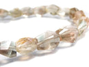 [Video][One of a kind] High Quality Oregon Sunstone AAA- Faceted Nugget Bracelet NO.139