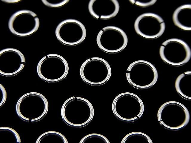 Silver925 Jump Ring (Open Type) [5mm][6mm] Gauge 0.7mm No Coating 10pcs