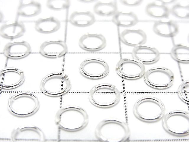 Silver925 Jump Ring (Open Type) [5mm][6mm] Gauge 0.7mm No Coating 10pcs