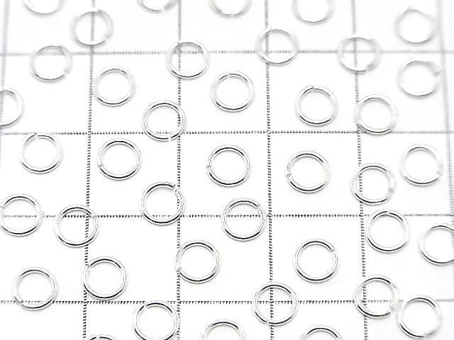 Silver925 Jump Ring (Open Type) [5mm][6mm] Gauge 0.7mm No Coating 10pcs