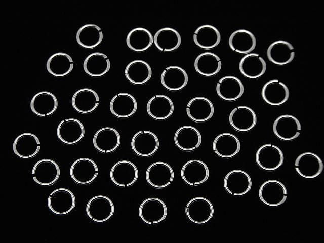 Silver925 Jump Ring (Open Type) [5mm][6mm] Gauge 0.7mm No Coating 10pcs
