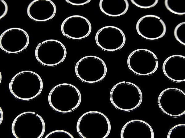 Silver925 Jump Ring (Open Type) [5mm][6mm][8mm][10mm] Gauge 0.8mm No coating 10pcs