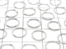 Silver925 Jump Ring (Open Type) [5mm][6mm][8mm][10mm] Gauge 0.8mm No Coating 10pcs