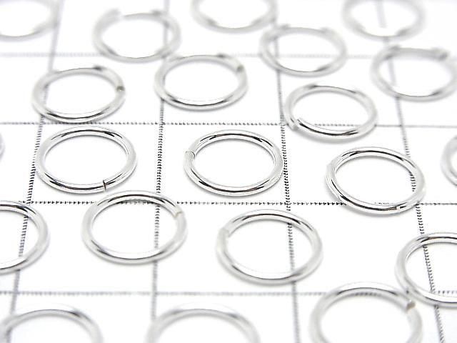 Silver 925 Jump Ring (Open Type) [5mm][6mm][8mm][10mm] Gauge 0.8mm No Coating 5pcs