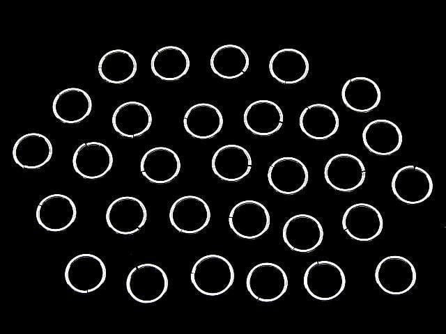 Silver925 Jump Ring (Open Type) [5mm][6mm][8mm][10mm] Gauge 0.8mm No Coating 10pcs