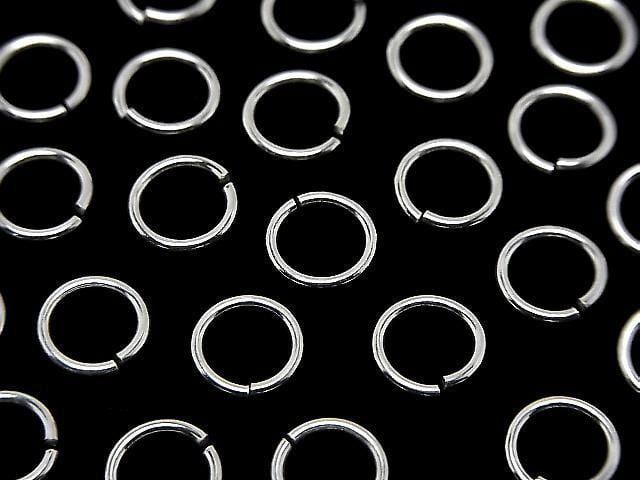 Silver925 Jump Ring (Open Type) [6mm][8mm] Gauge 1.0mm No Coating 5pcs