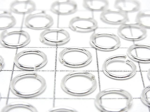 Silver925 Jump Ring (Open Type) [6mm][8mm] Gauge 1.0mm No Coating 5pcs