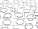 Silver925 Jump Ring (Open Type) [6mm][8mm] Gauge 1.0mm No Coating 10pcs