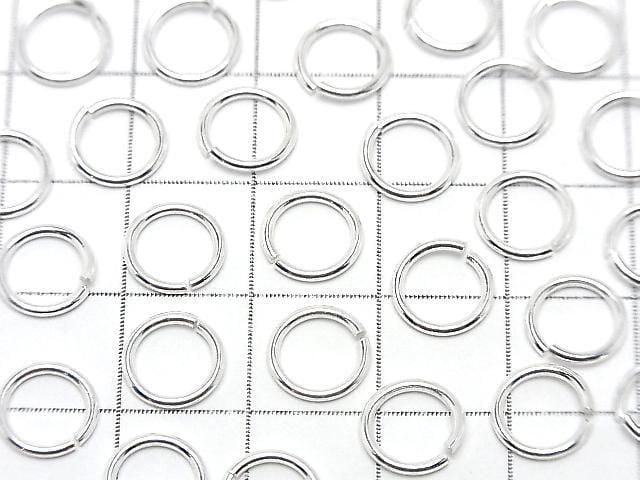 Silver925 Jump Ring (Open Type) [6mm][8mm] Gauge 1.0mm No Coating 5pcs