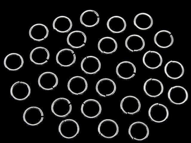 Silver925 Jump Ring (Open Type) [6mm][8mm] Gauge 1.0mm No Coating 5pcs