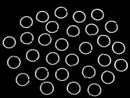 Silver925 Jump Ring (Open Type) [6mm][8mm] Gauge 1.0mm No Coating 10pcs