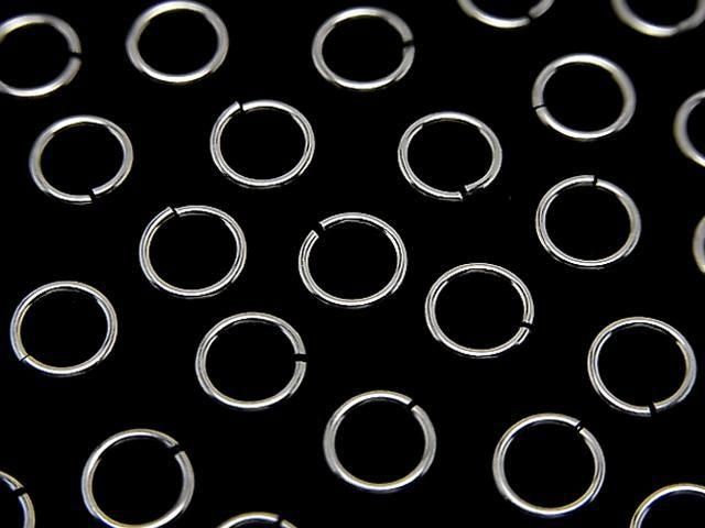 Silver 925 Jump Ring (Open Type) [3mm][4mm][5mm][6mm] Gauge 0.6mm Rhodium Plated 10pcs