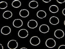 Silver925 Jump Ring (Open Type) [3mm][4mm][5mm][6mm] Gauge 0.6mm Rhodium Plated 20pcs