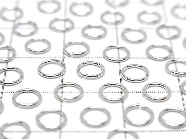 Silver 925 Jump Ring (Open Type) [3mm][4mm][5mm][6mm] Gauge 0.6mm Rhodium Plated 10pcs