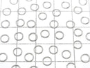 Silver925 Jump Ring (Open Type) [3mm][4mm][5mm][6mm] Gauge 0.6mm Rhodium Plated 20pcs