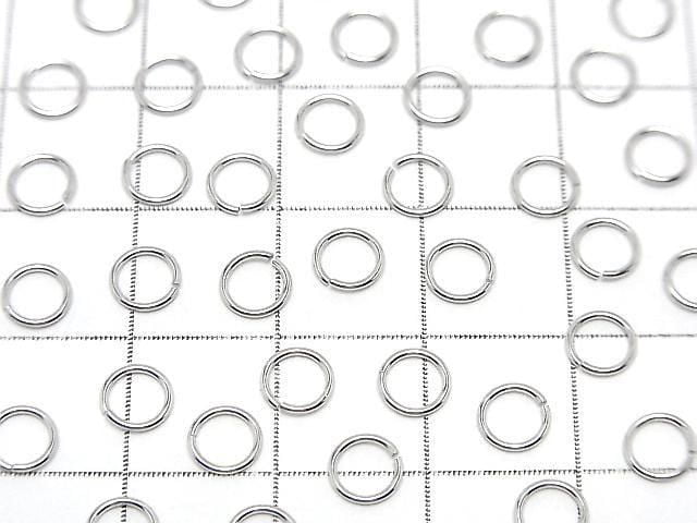 Silver 925 Jump Ring (Open Type) [3mm][4mm][5mm][6mm] Gauge 0.6mm Rhodium Plated 10pcs