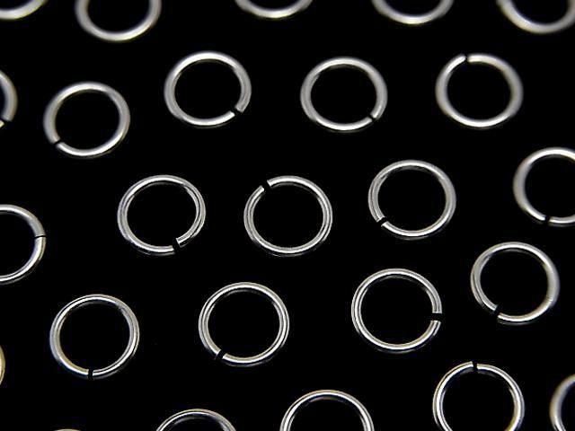 Silver 925 Jump Ring (Open Type) [5mm][6mm] Gauge 0.7mm Rhodium Plated 10pcs
