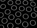 Silver925 Jump Ring (Open Type) [5mm][6mm][8mm][10mm] Gauge 0.8mm Rhodium Plated 10pcs