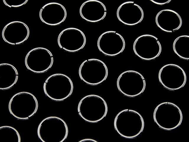 Silver 925 Jump Ring (Open Type) [5mm][6mm][8mm][10mm] Gauge 0.8mm Rhodium Plated 5pcs