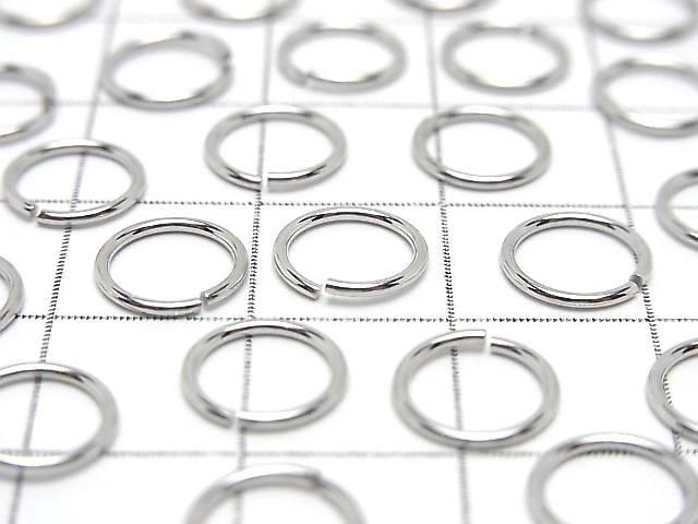 Silver 925 Jump Ring (Open Type) [5mm][6mm][8mm][10mm] Gauge 0.8mm Rhodium Plated 5pcs