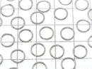 Silver925 Jump Ring (Open Type) [5mm][6mm][8mm][10mm] Gauge 0.8mm Rhodium Plated 10pcs