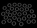 Silver925 Jump Ring (Open Type) [5mm][6mm][8mm][10mm] Gauge 0.8mm Rhodium Plated 10pcs