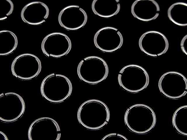 Silver925 Jump Ring (Open Type) [6mm][8mm] Gauge 1.0mm Rhodium Plated 10pcs