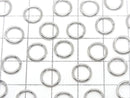 Silver925 Jump Ring (Open Type) [6mm][8mm] Gauge 1.0mm Rhodium Plated 10pcs