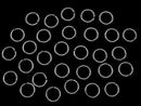 Silver925 Jump Ring (Open Type) [6mm][8mm] Gauge 1.0mm Rhodium Plated 10pcs