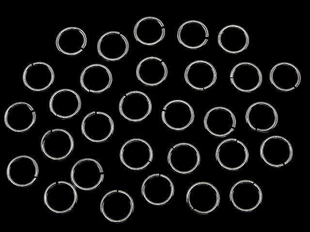 Silver925 Jump Ring (Open Type) [6mm][8mm] Gauge 1.0mm Rhodium Plated 10pcs