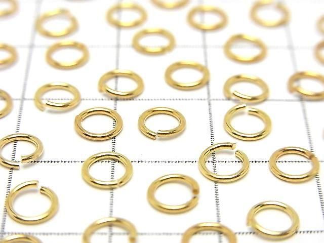 Silver925 Jump Ring (Open Type) [5mm][6mm] Gauge 0.7mm 18KGP 10pcs