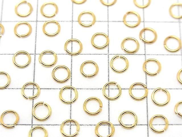 Silver925 Jump Ring (Open Type) [5mm][6mm] Gauge 0.7mm 18KGP 10pcs
