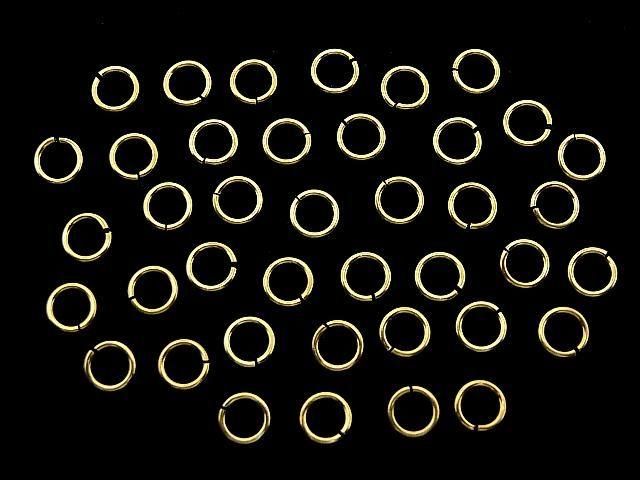 Silver925 Jump Ring (Open Type) [5mm][6mm] Gauge 0.7mm 18KGP 10pcs