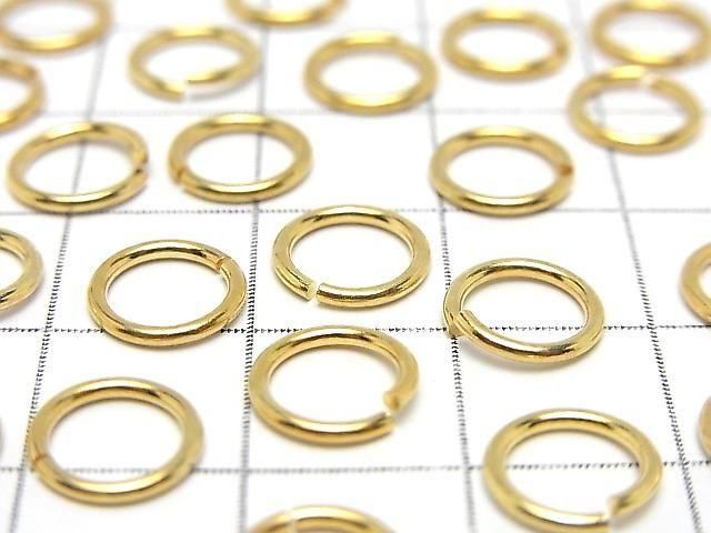 Silver925 Jump Ring (Open Type) [6mm][8mm] Gauge 1.0mm 18KGP 10pcs