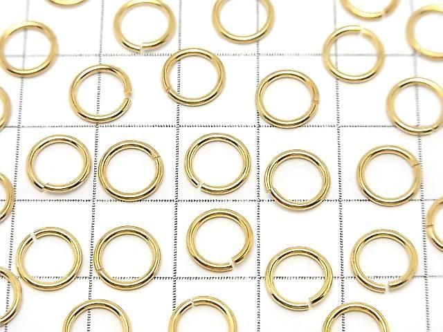 Silver925 Jump Ring (Open Type) [6mm][8mm] Gauge 1.0mm 18KGP 10pcs