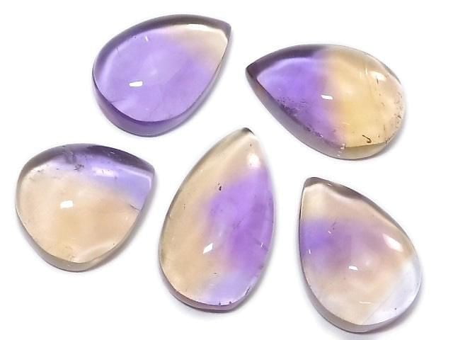 [Video][One of a kind] High Quality Ametrine AAA Cabochon 5pcs Set NO.422